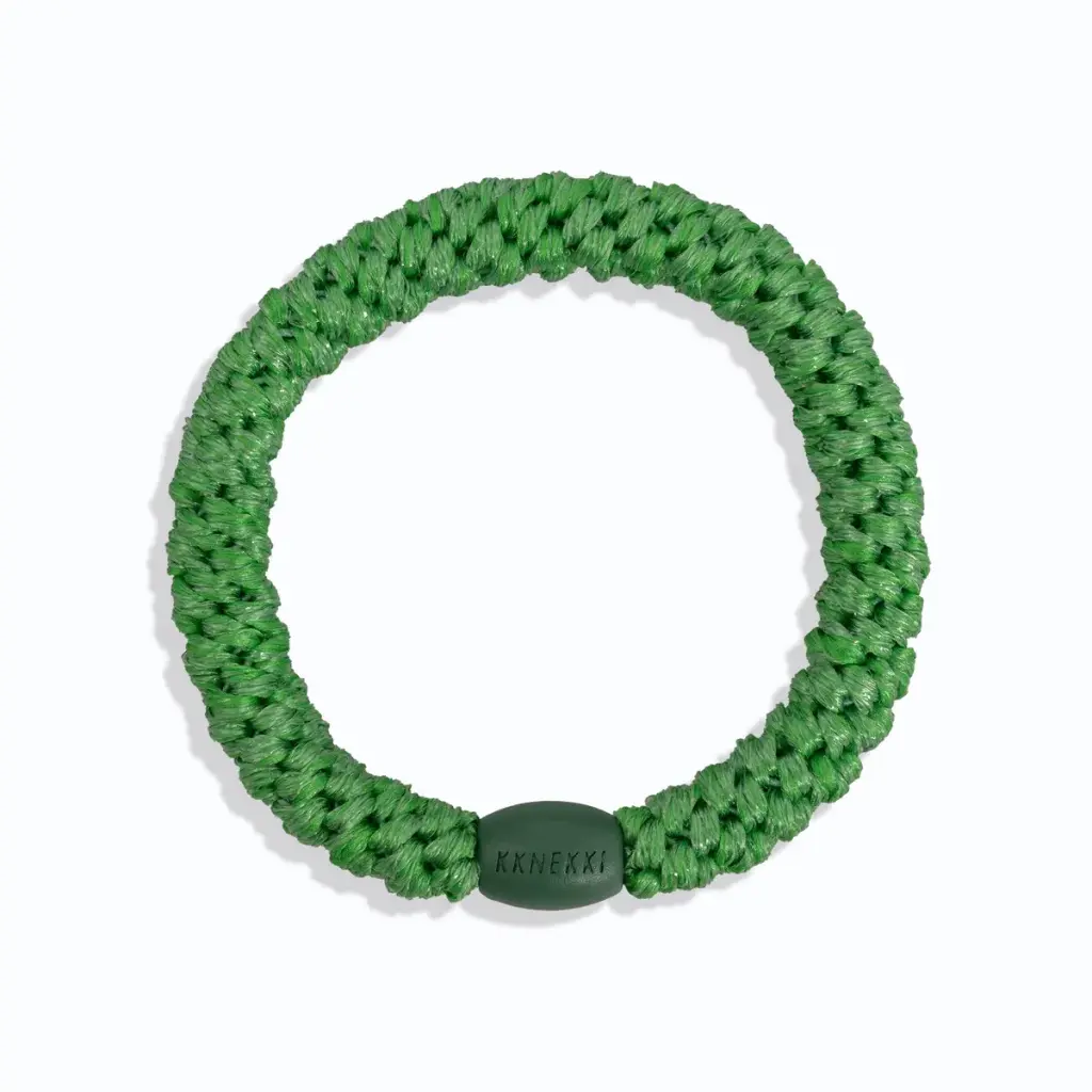 [KNKK-29269] Élastique – Classique – Vert émeraude – Pailleté – Kknekki