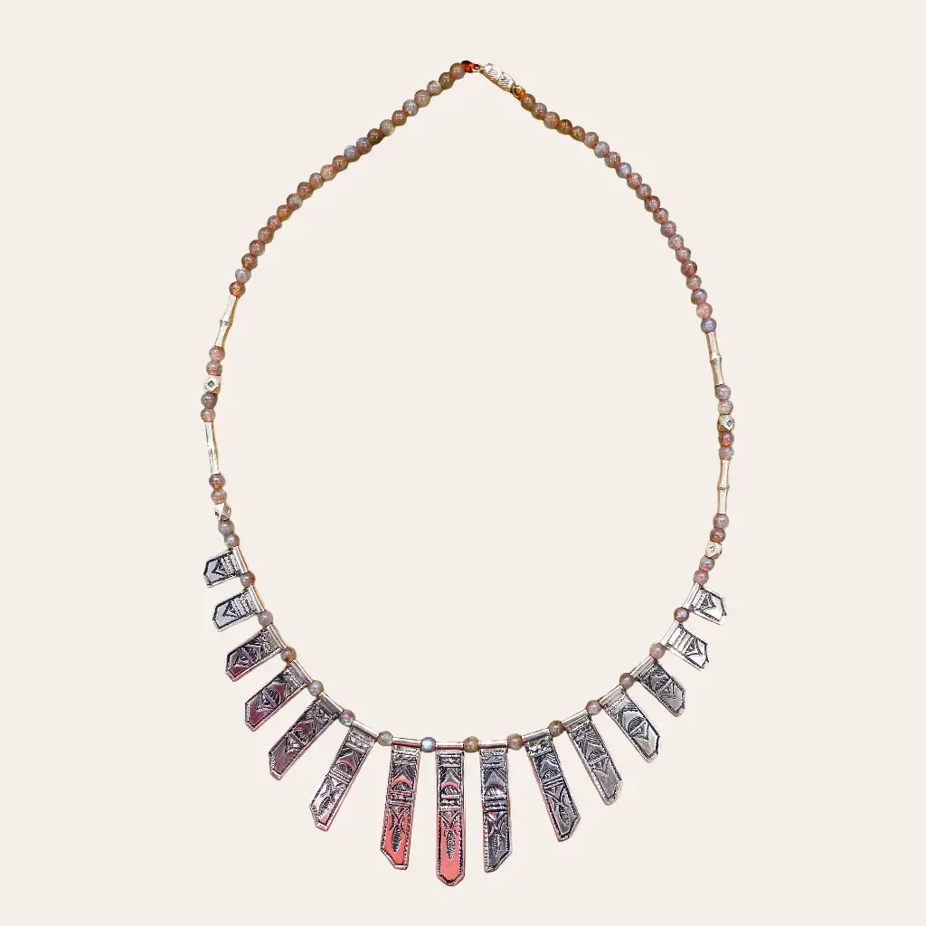 [COAR-0025] Collier touareg – Argent 835 [0025]