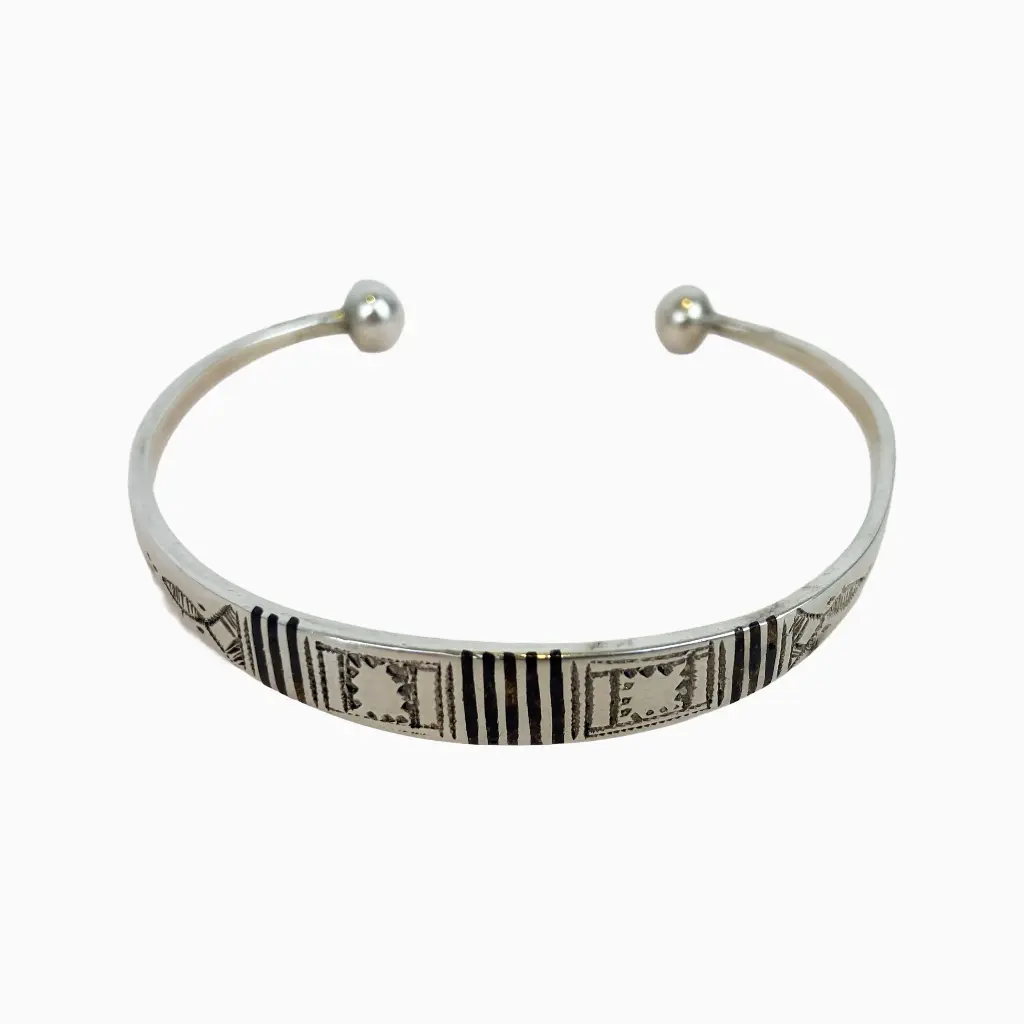 [BRAR-0588] Bracelet touareg – Argent 835 [0588]
