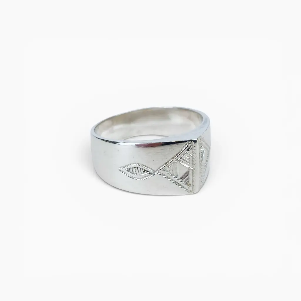 [OMBR-0003-71] Bague 'Lyes' – Argent 999 – Ombre Claire