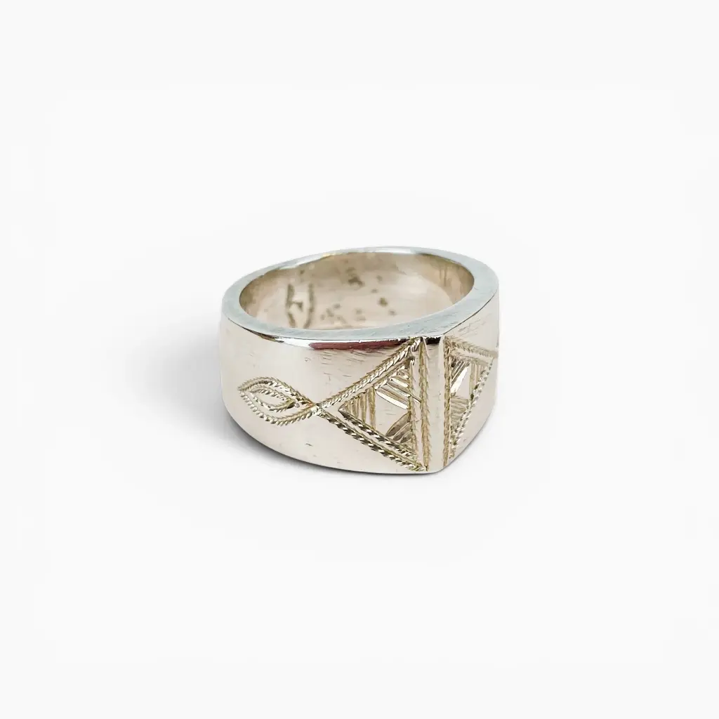[OMBR-0006-52] Bague 'Lyes' – Argent 999 – Ombre Claire