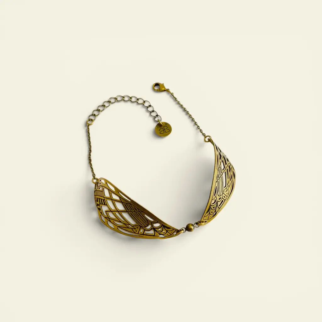 [BLAISE-E1900-CHR/BR1] Bracelet 'Esprit 1900 – Chrysalis' – Amélie Blaise