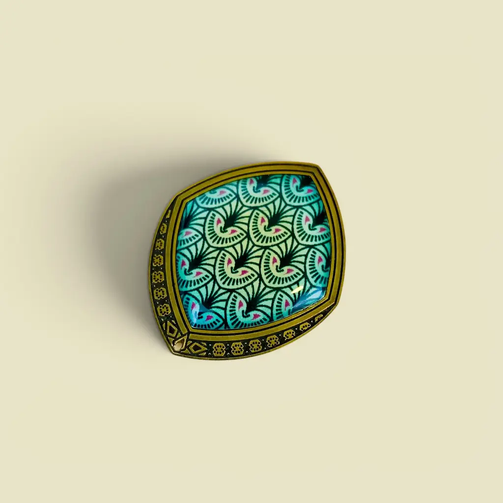 [BLAISE-E1900-JUN/BRO1] Broche 'Esprit 1900 – Oiseau de Junon' – Amélie Blaise