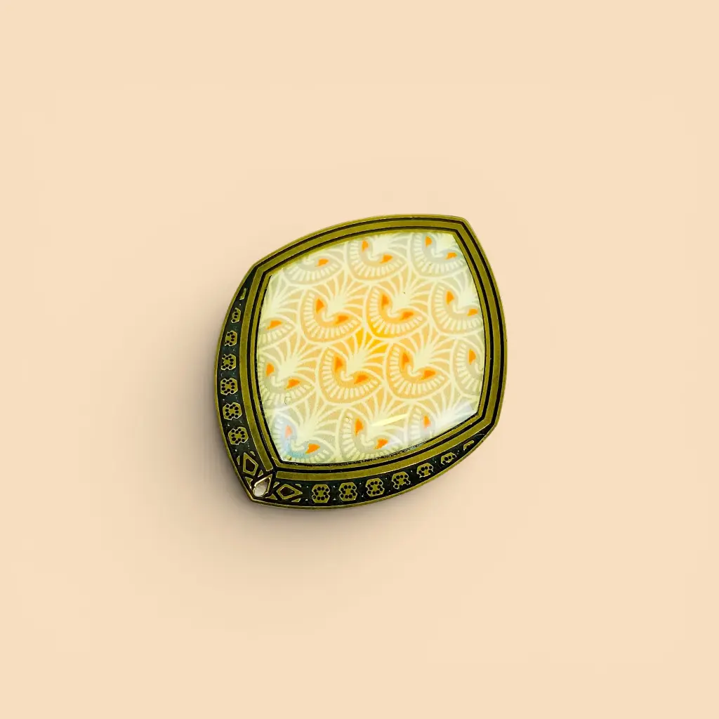 [BLAISE-E1900-JUN/BRO4] Broche 'Esprit 1900 – Oiseau de Junon' – Amélie Blaise