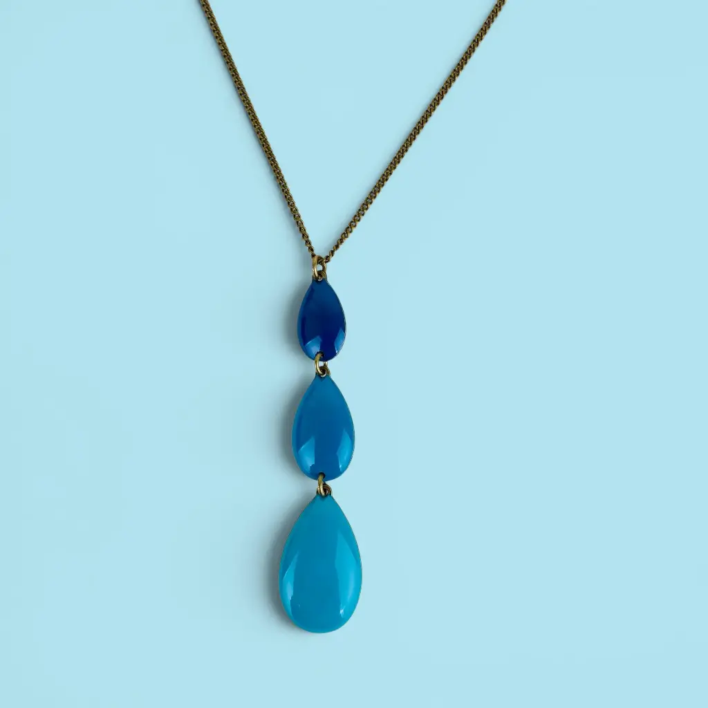 [BLAISE-RUM-R4.1.1] Collier court 'Rumba – Caraïbe' – Amélie Blaise