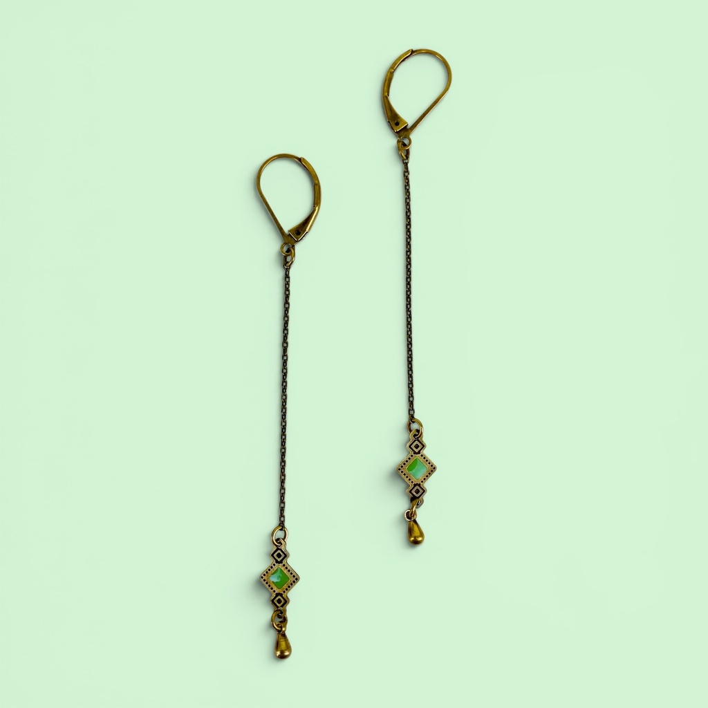 [BLAISE-RUM-R3.4.7] Boucles d'oreilles 'Rumba – La Havane' – Amélie Blaise