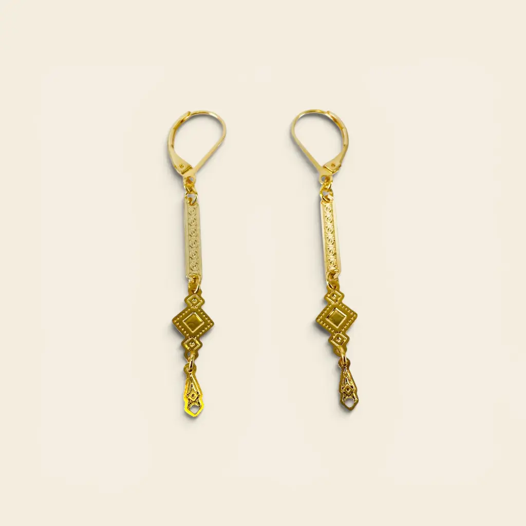 [BLAISE-RUM-R3.4.8] Boucles d'oreilles 'Rumba – La Havane' – Amélie Blaise