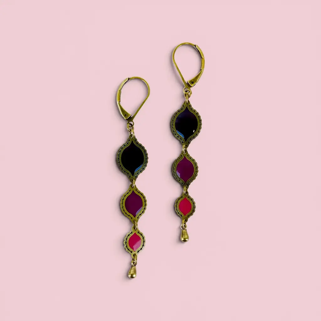[BLAISE-RUM-R1.4.3] Boucles d'oreilles 'Rumba – Flamenca' – Amélie Blaise