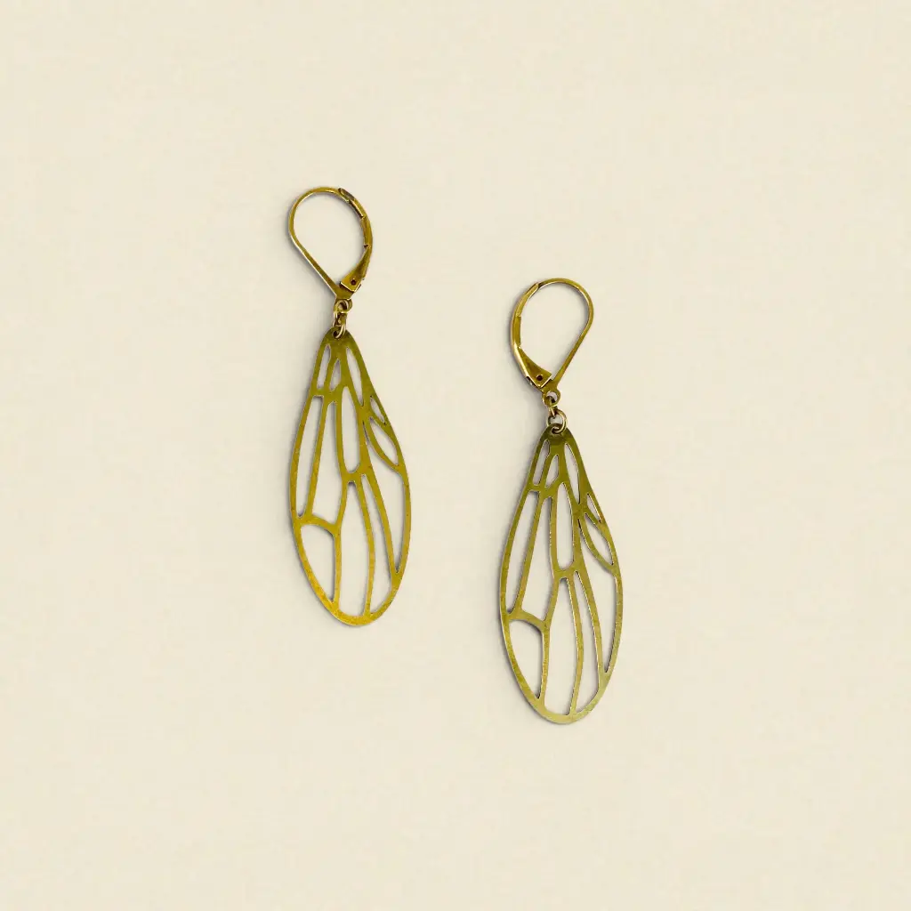 [BLAISE-CLA-0418] Boucles d'oreilles 'Classiques – Libellule' – Amélie Blaise