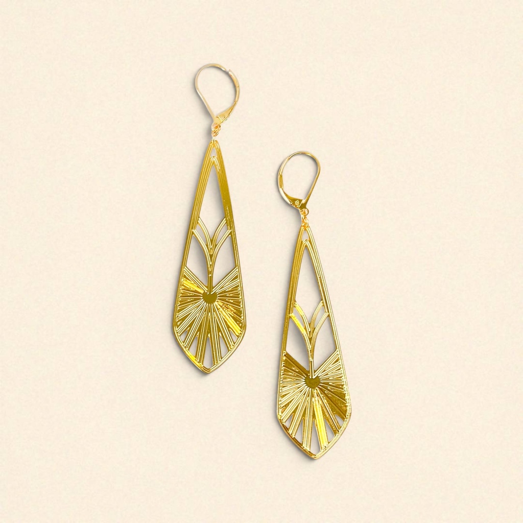 [BLAISE-CLA-0424] Boucles d'oreilles 'Classiques – Rayonnant' – Amélie Blaise