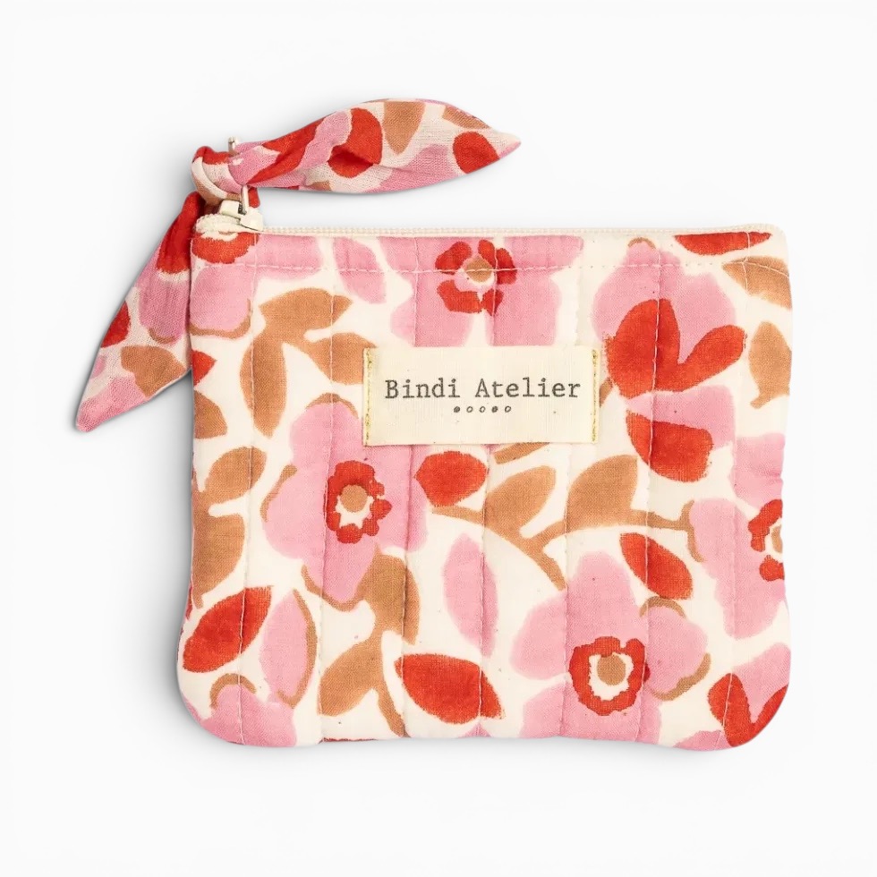 [BIND-PM_AME_PIN] Porte-monnaie 'Amelia Pink' – Bindi Atelier