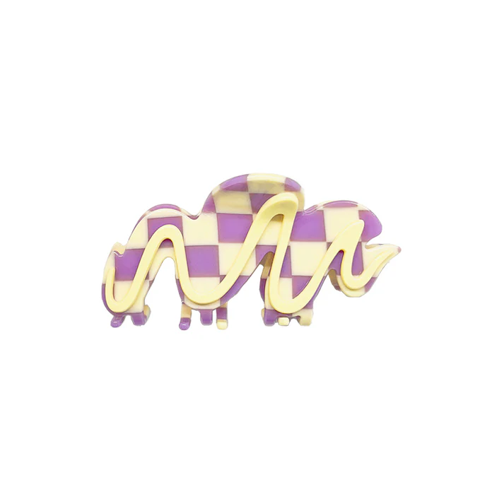 [LIKI-LK-HC2212-PPGZ] Pince à cheveux 'Cream Biscuit – Cheese Grape' – Likio