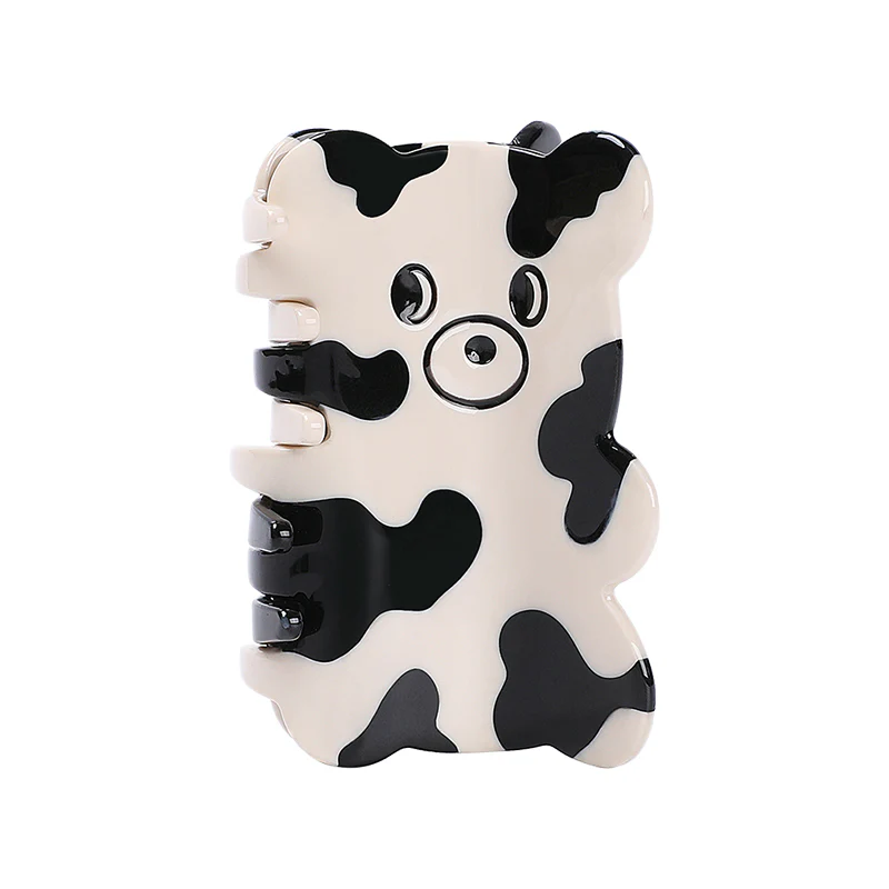 [LIKI-LK-HC2201BW] Pince à cheveux 'Cow Bear – Innocent Bear' – Likio