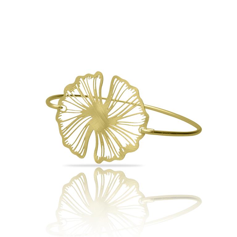 [RAS-3053014] Bracelet 'Gingko Biloba' – Laiton plaqué or – RAS