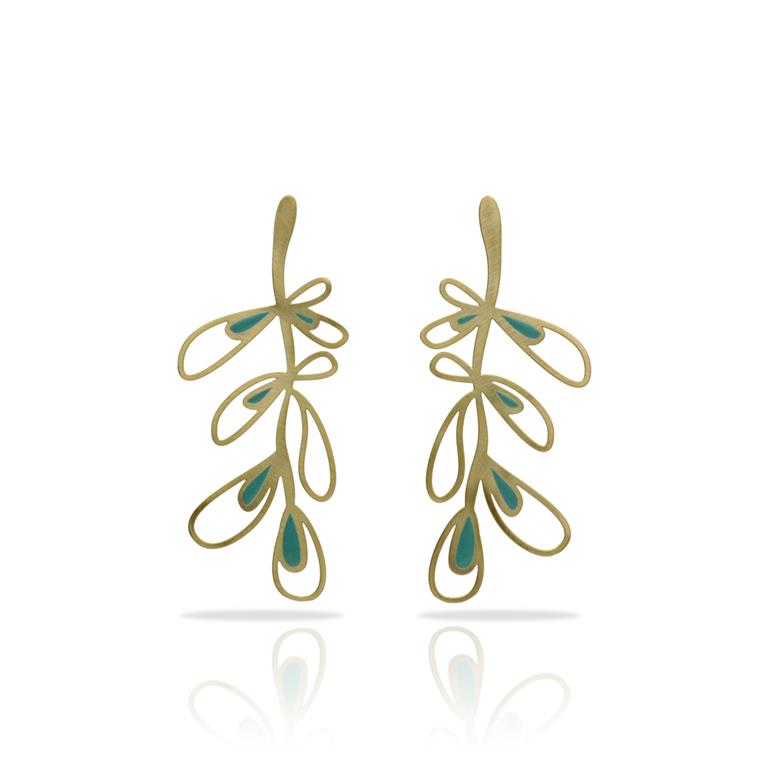 [RAS-3065025] Boucles d'oreilles 'Sindra' – Laiton plaqué or – RAS