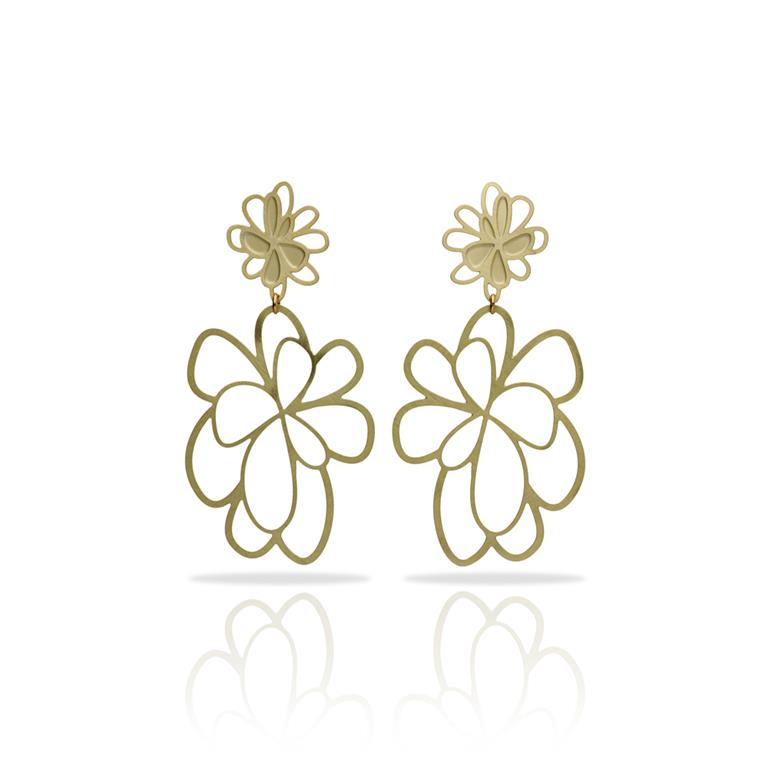 [RAS-3065027] Boucles d'oreilles 'Áurea' – Laiton plaqué or – RAS