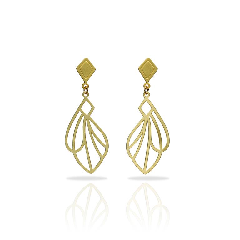 [RAS-3065059] Boucles d'oreilles 'Isara' – Laiton plaqué or – RAS