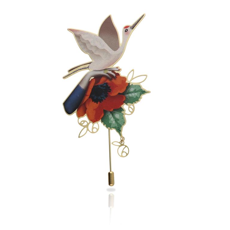 [RAS-3099004] Broche 'Arianne' – Laiton plaqué or – RAS