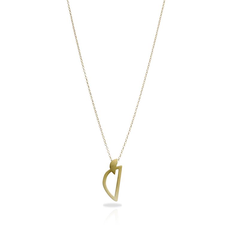 [RAS-3101017] Collier court 'Bau' – Laiton plaqué or – RAS