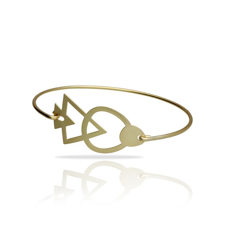 [RAS-3101033] Bracelet 'Bau' – Laiton plaqué or – RAS