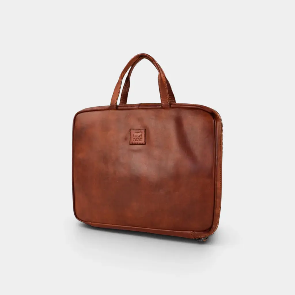 [BEAR-CL46096-COGNAC] Mallette 'Cleo' – Cognac – Bear Design