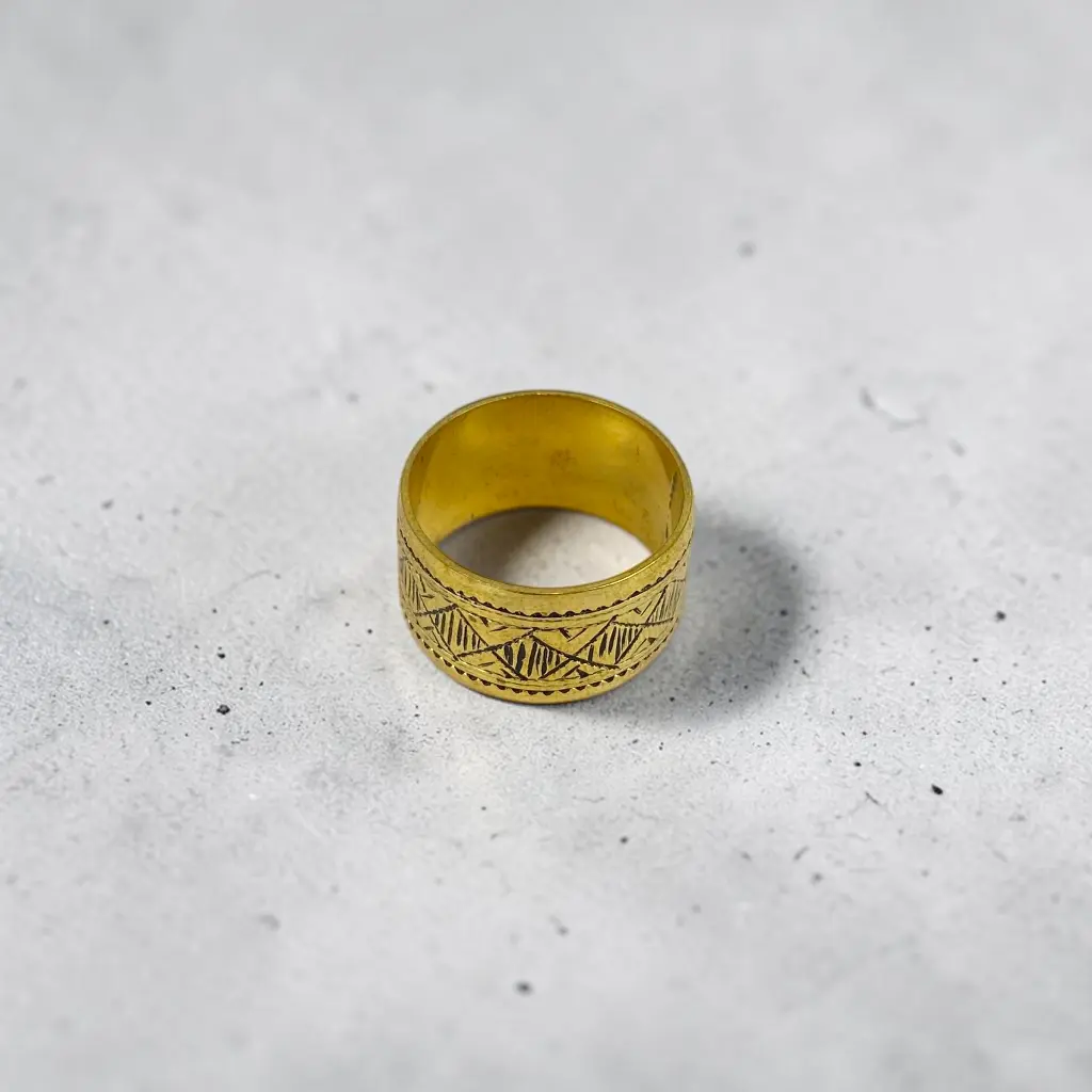 [BADO-0047-57] Bague touareg – Laiton [0047]