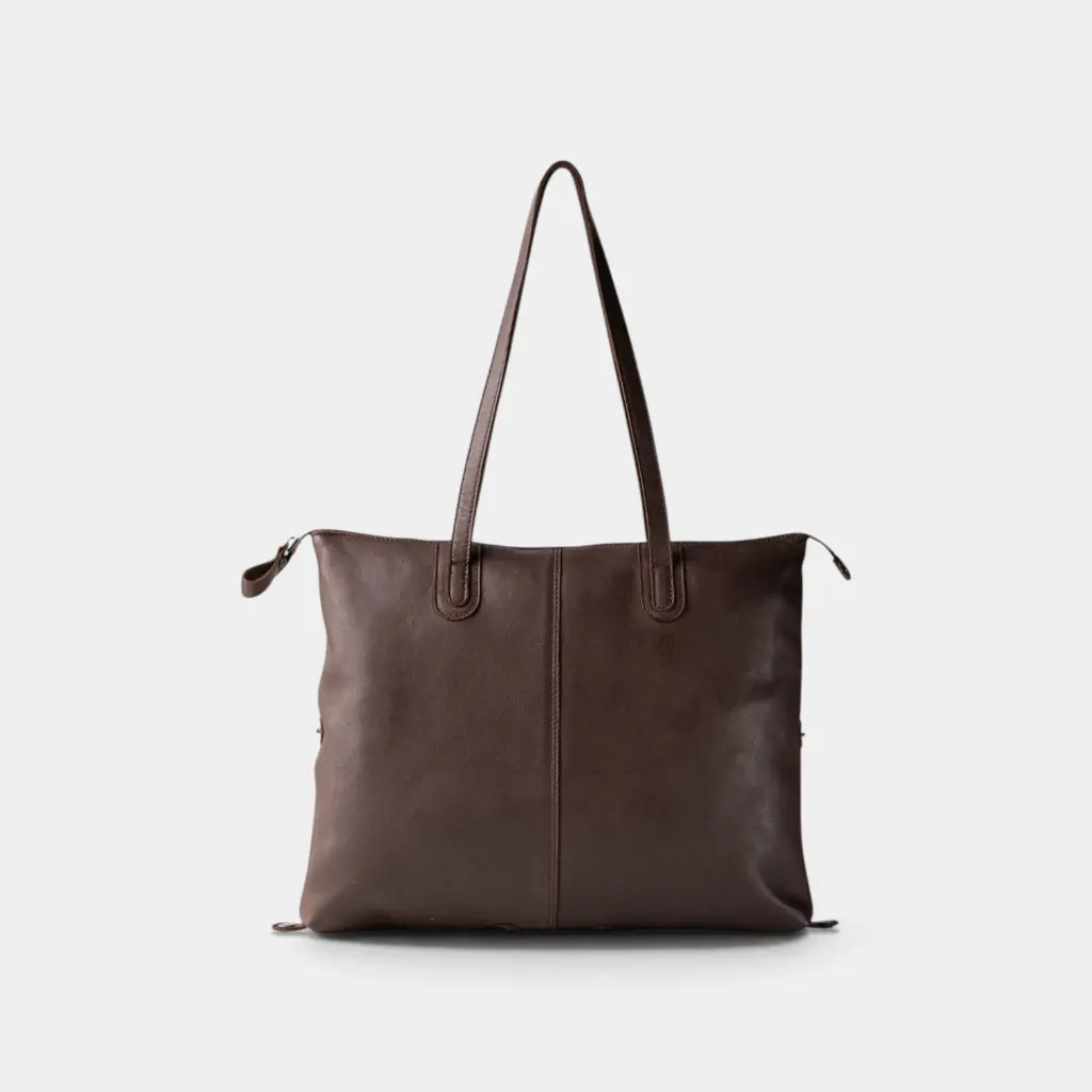 [BIBA-HOP1L-BRUN_FONCE] Sac à main 'Hooper' – Brun foncé – Biba