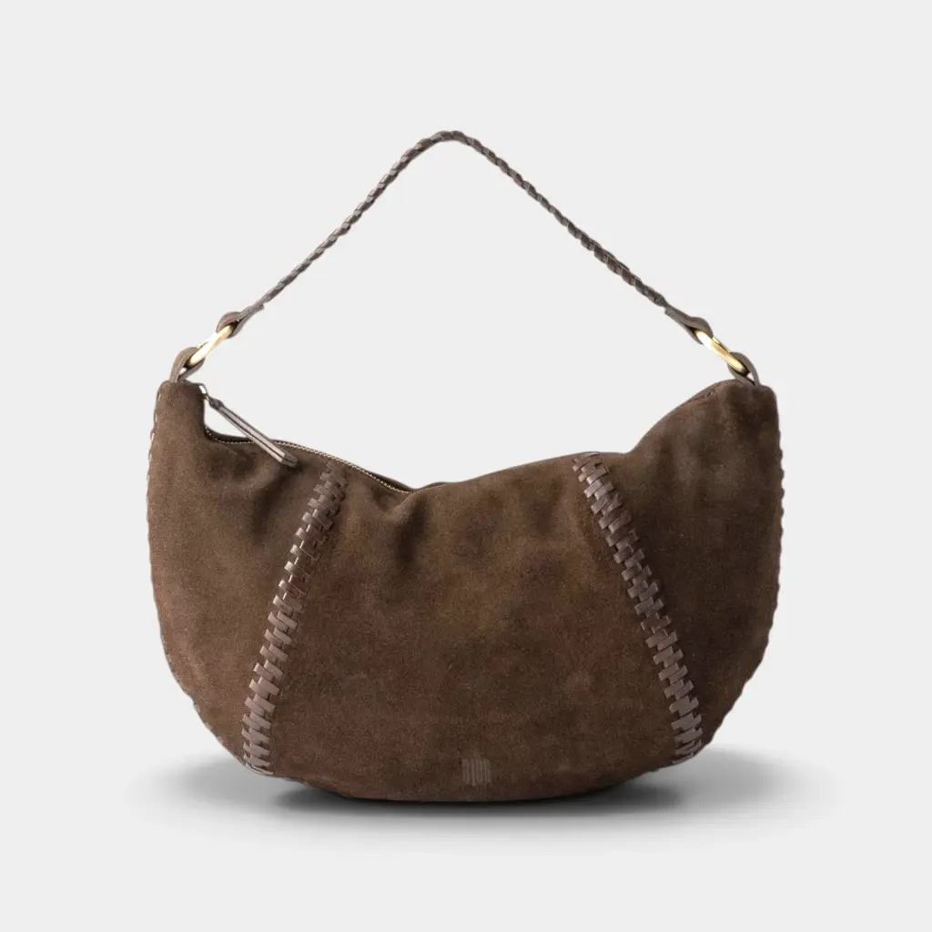 [BIBA-NAW2L-BRUN_FONCE] Sac à bandoulière 'Narrows' – Brun foncé – Biba