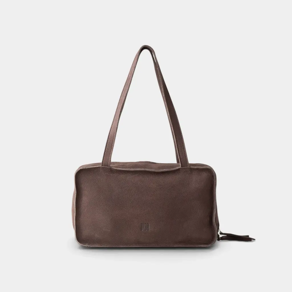 [BIBA-NEL1L-BRUN_FONCE] Sac à bandoulière 'New Blaine' – Brun foncé – Biba
