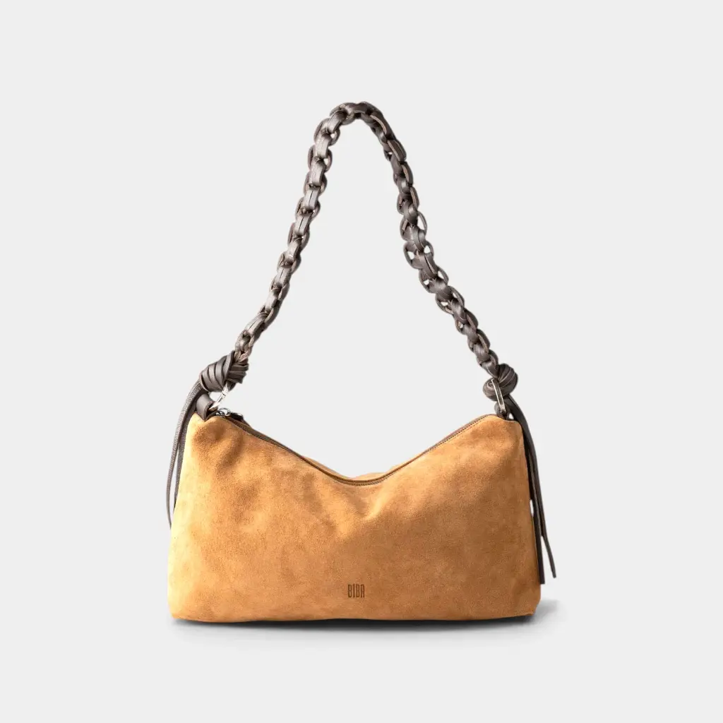 [BIBA-VAY2L-BRUN_TABAC] Sac à bandoulière 'Valmy' – Brun tabac – Biba