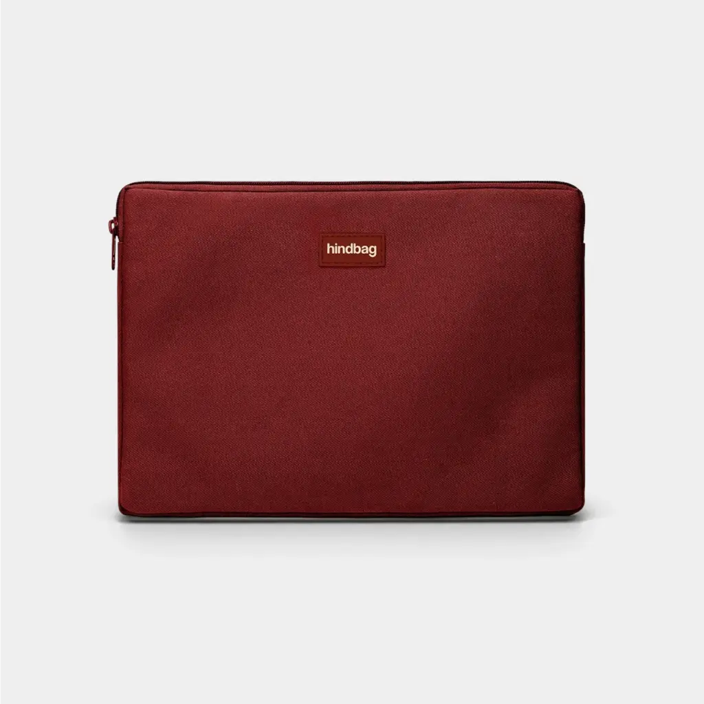 [HIND-7HINDAVAS_COT_BDX_ETST] Housse d'ordi 'Ava' – Taille S – Bordeaux – Hindbag