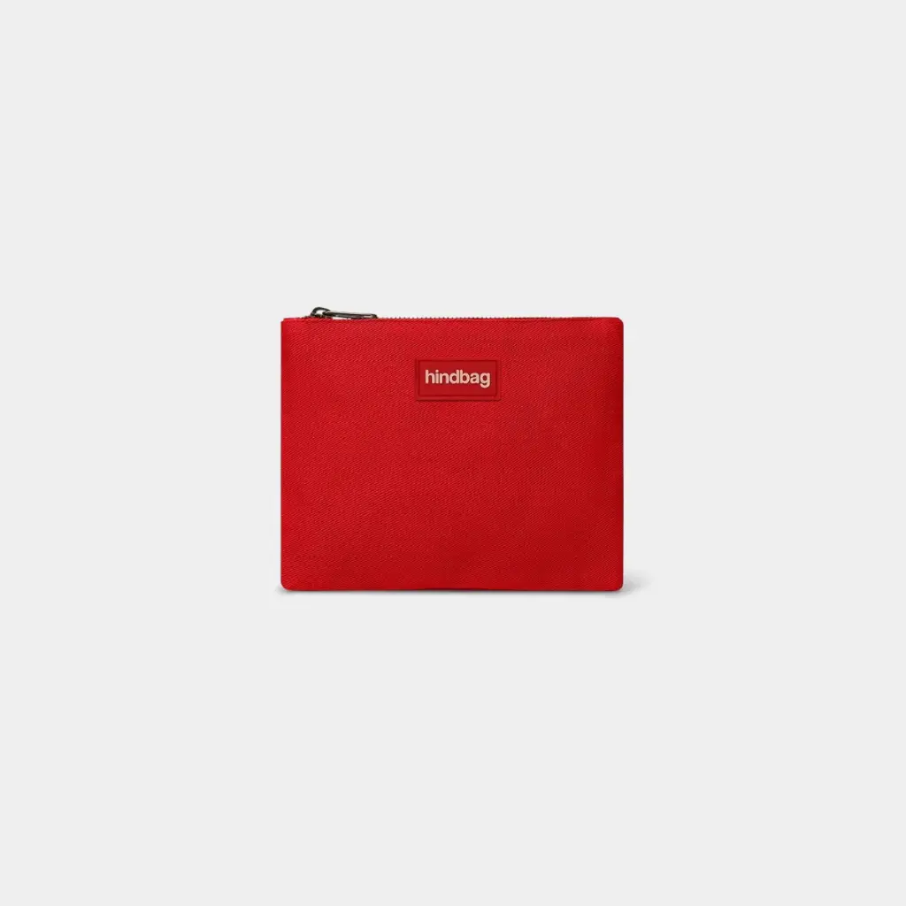 [HIND-7HINDLOU_COT_RC_ETST] Pochette 'Lou' – Rouge carmin – Hindbag