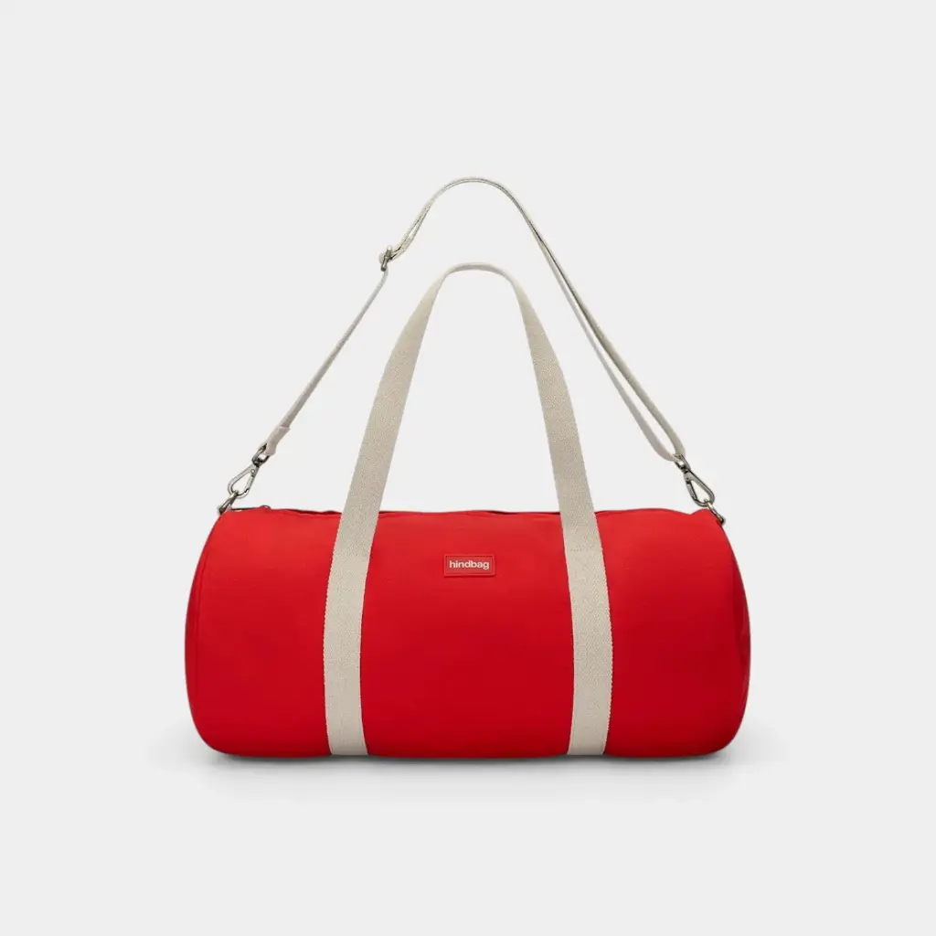 [HIND-7HINDSIMON_COT_RC_ETST] Sac de sport 'Simon' – Rouge carmin – Hindbag