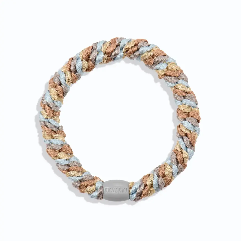 [KNKK-25364] Élastique – Classique – Nougat & bleu ciel – Mix – Kknekki