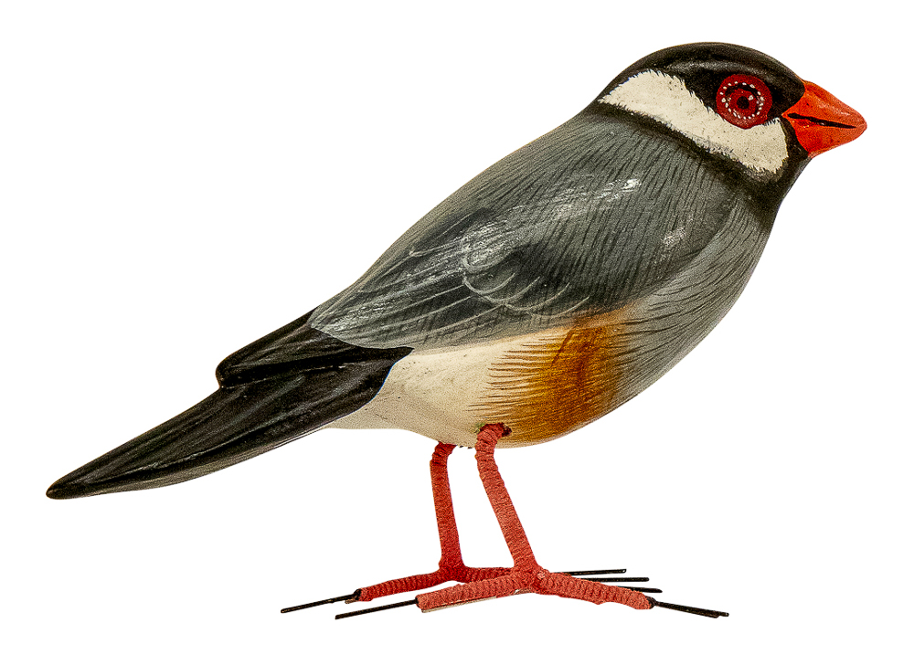 [BIGP-BIRDW10-01] LITTLE BIRD Bec Rouge Bois [Oiseaux en bois]