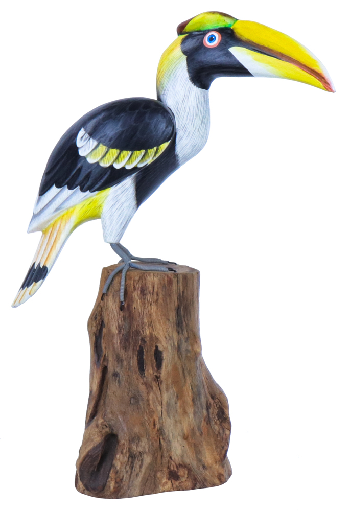 [BIGP-KALAOW36] KALAO Noir, Blanc, Jaune [Oiseaux en bois]