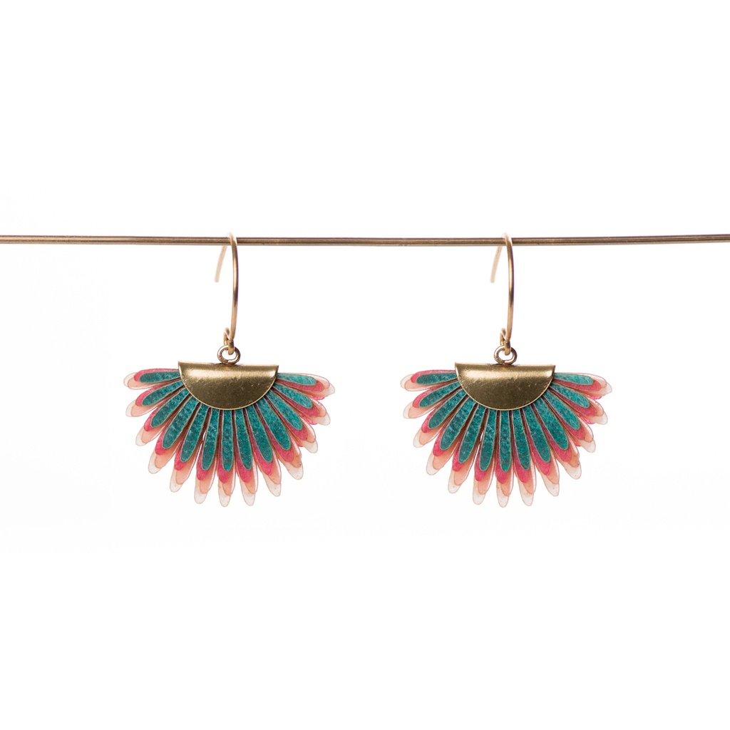 [PACA-PAL-PD004-MULT] Boucles d'Oreilles Multicolore 'Sabal Corto' - Paca Peca